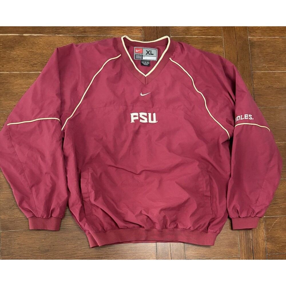 Florida State University FSU Nike Pullover Windbreaker Men’s XL Center Swoosh